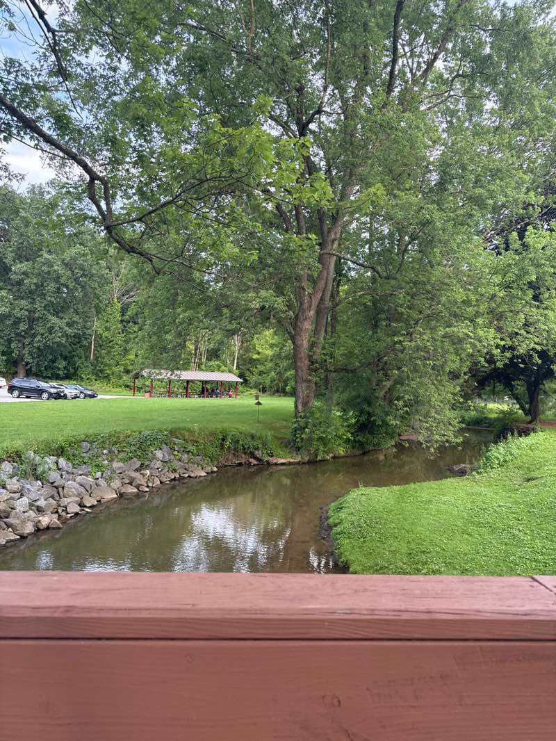 walking near me in Bennett Cerf Park in summer