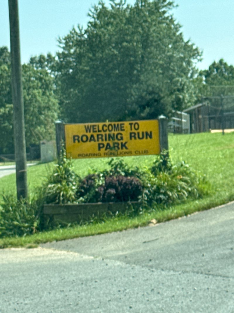 walking near me in Roaring Run Community Park in summer