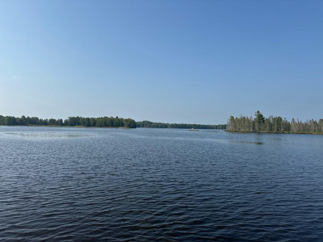 walking near me in Willow Flowage Scenic Waters Area in winter