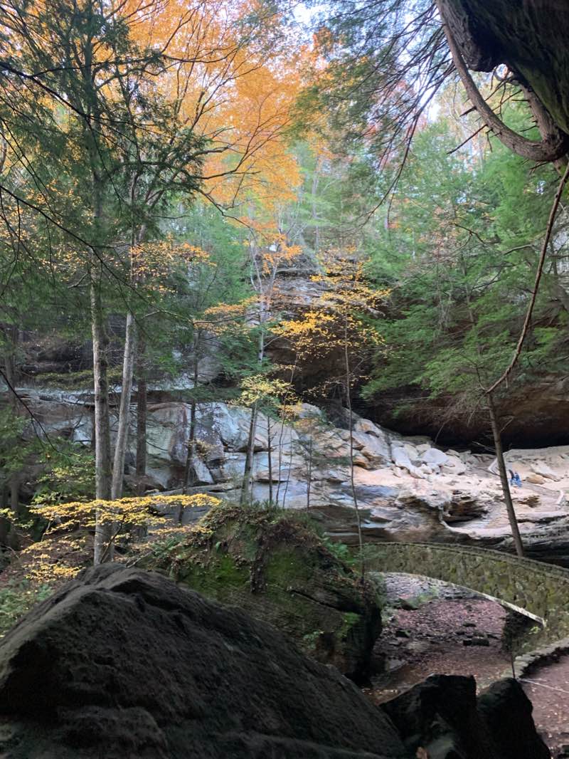 walking near me in Hocking State Forest in winter