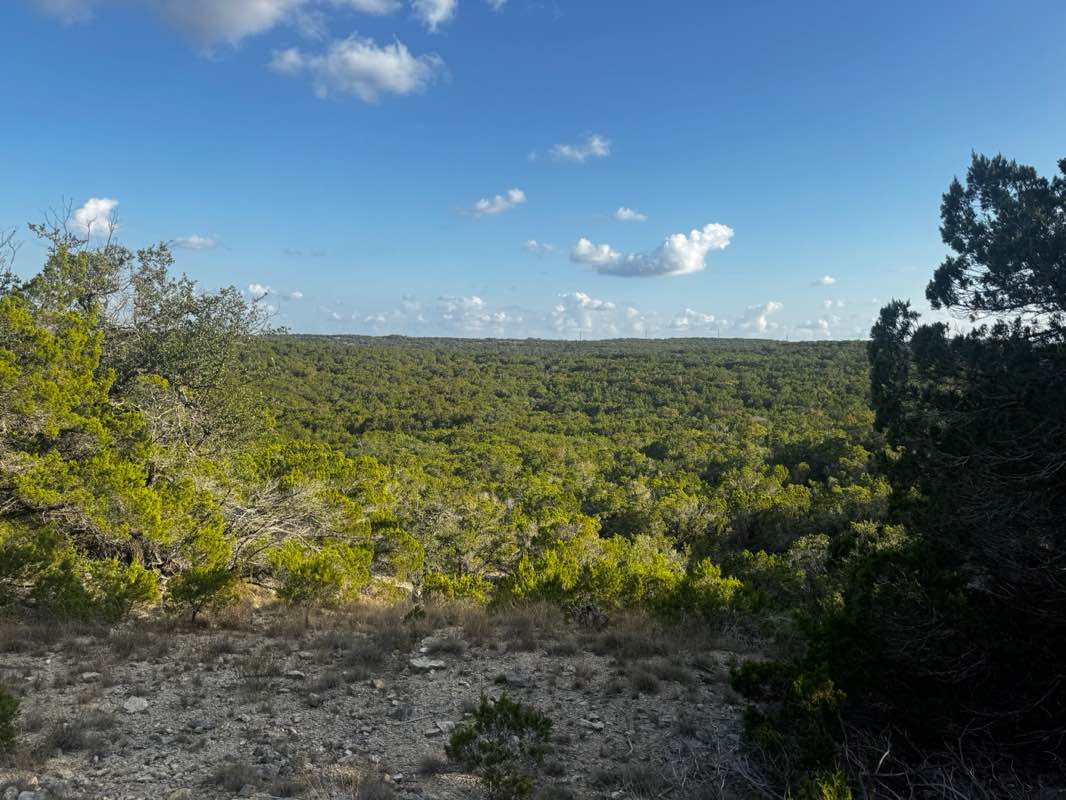 walking near me in Pedernales Falls State Park in autumn