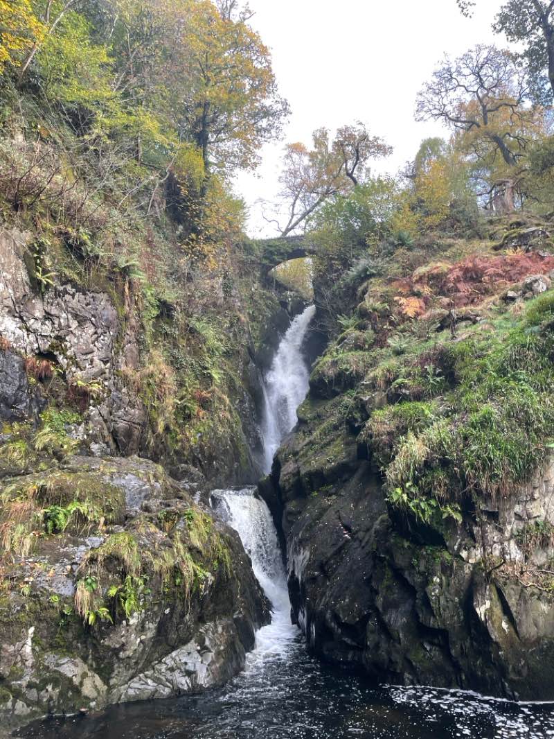 walking near me in Aira Force in autumn