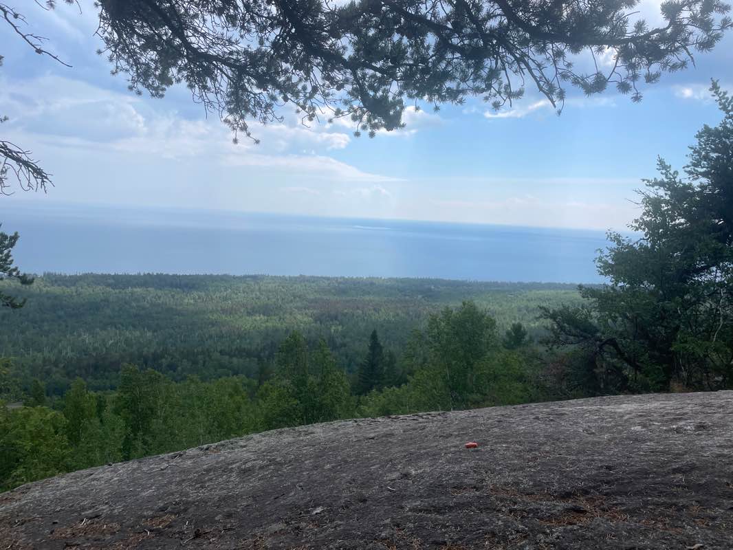 walking near me in Temperance River State Park in winter
