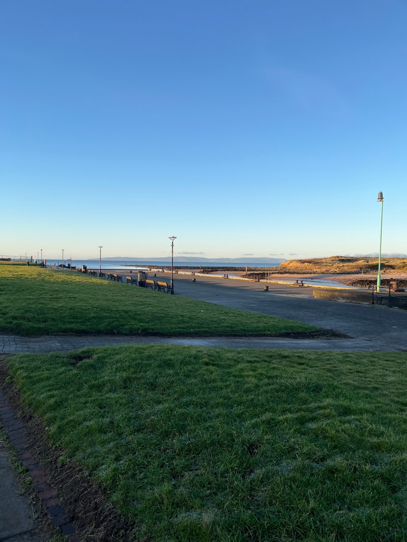 walking near me in Irvine Beach Park in winter