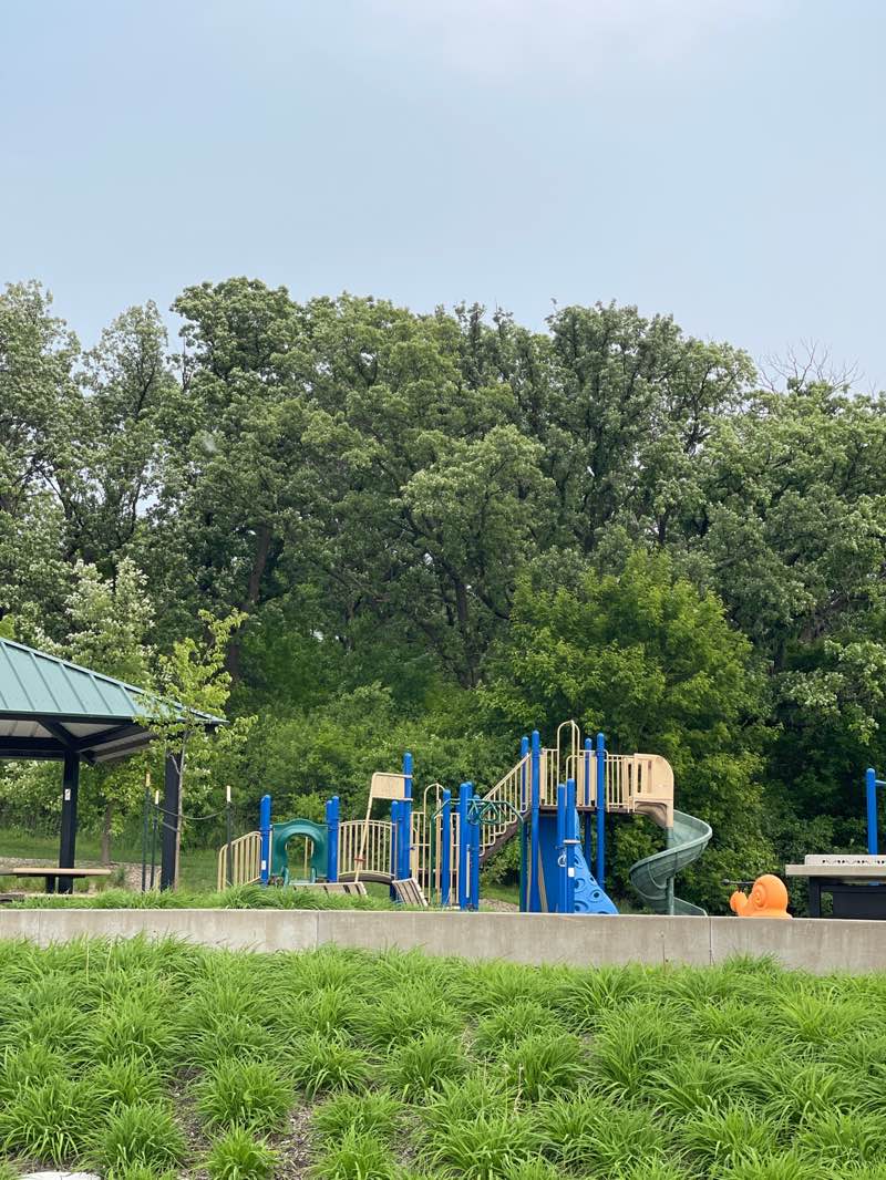 walking near me in Bridgeview Park in spring