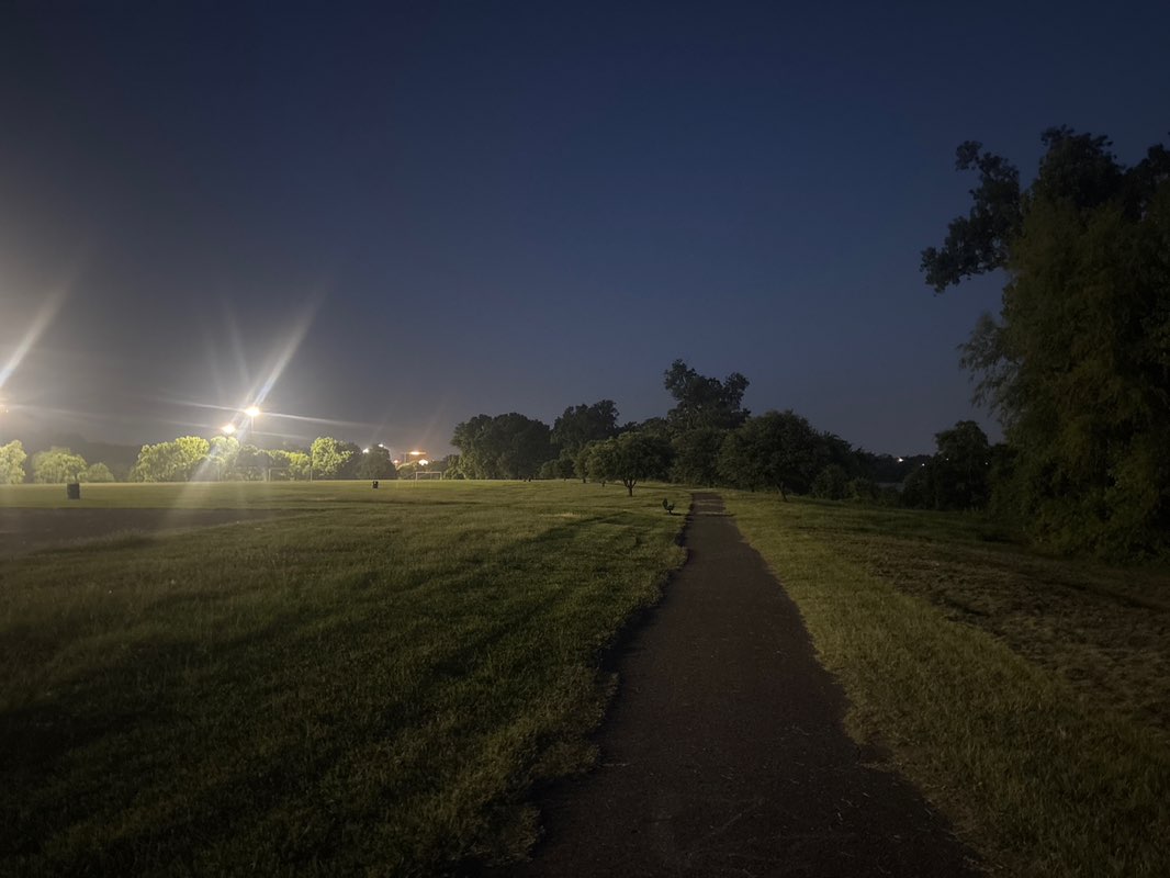 walking near me in Frisbee Golf Park in summer