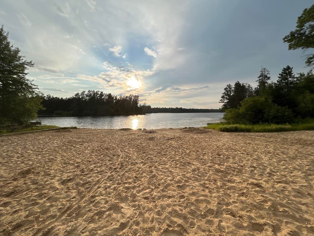 walking near me in Coon Fork County Park in winter