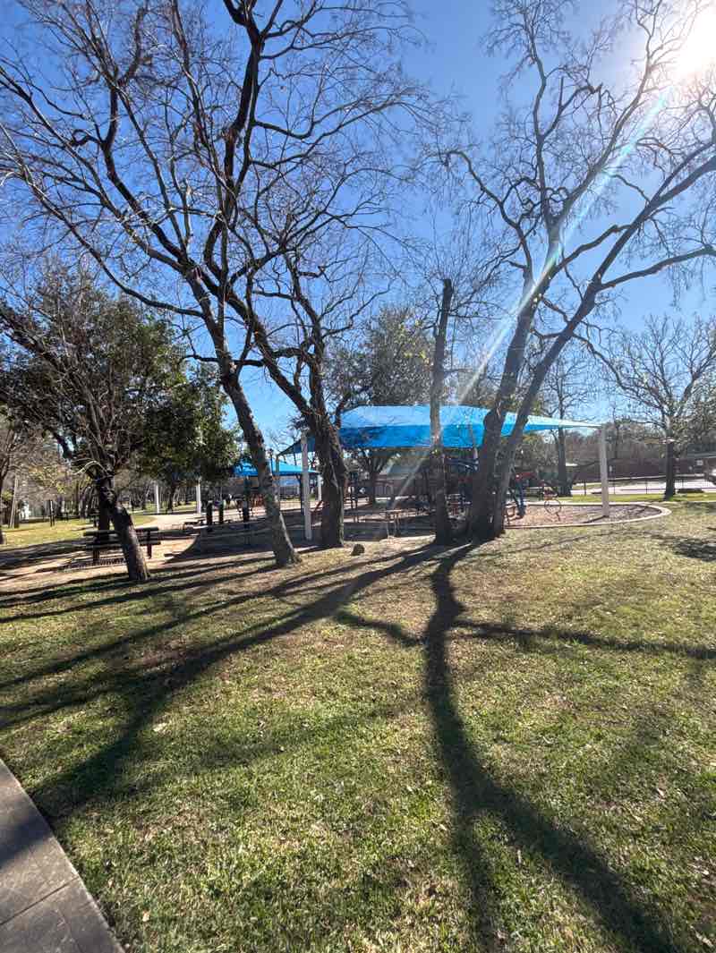 walking near me in Bellaire Park in winter