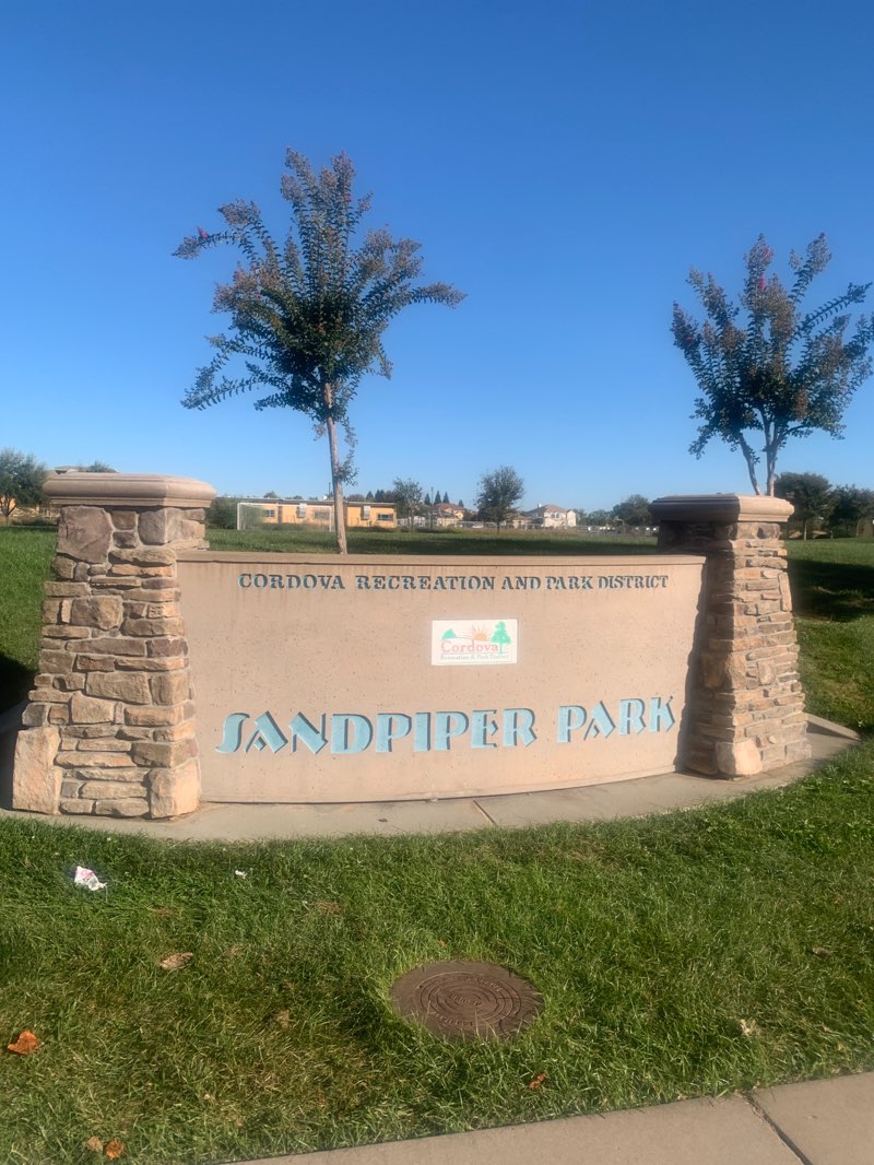 walking near me in Sandpiper Park in autumn