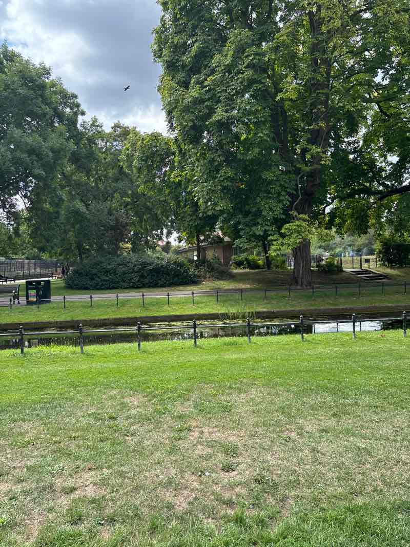 walking near me in Clissold Park in autumn
