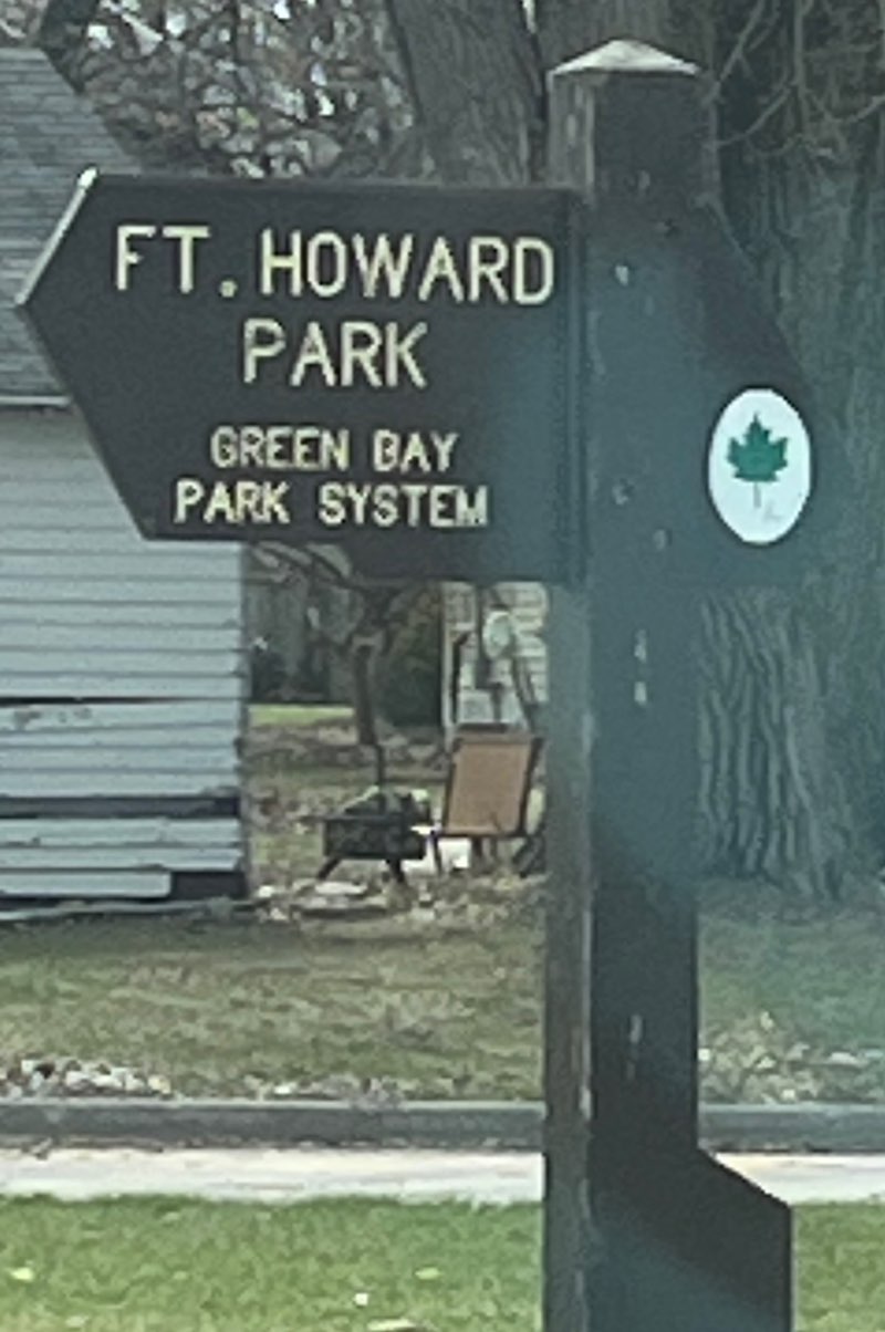 walking near me in Fort Howard Park in spring