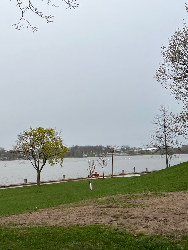 walking near me in Voyageur Park in spring