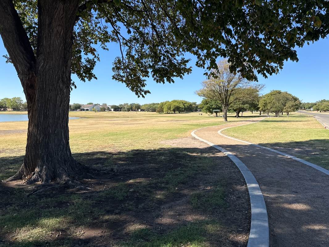 walking near me in Leftwich Park in autumn