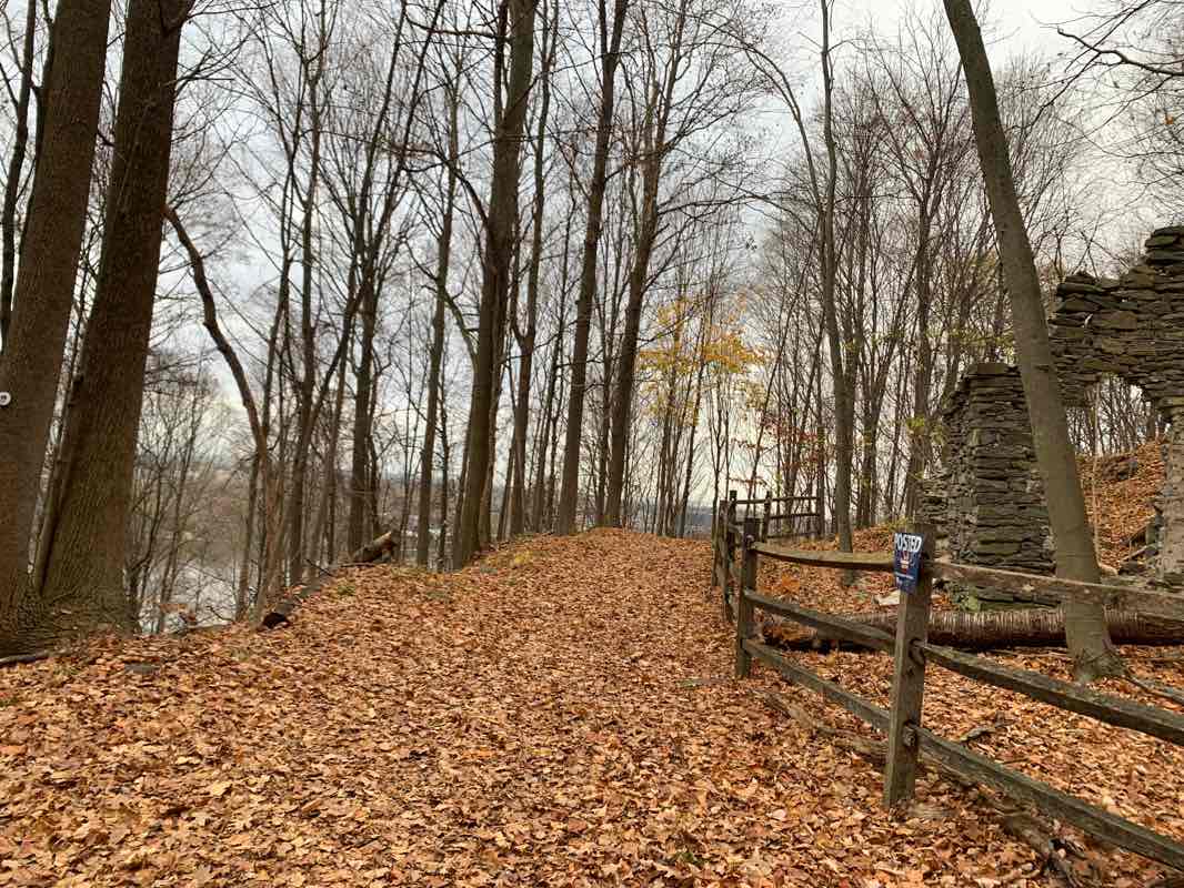 walking near me in Franny Reese State Park in winter