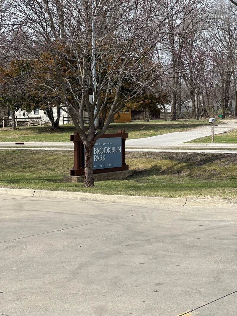 walking near me in Brook Run Park in spring