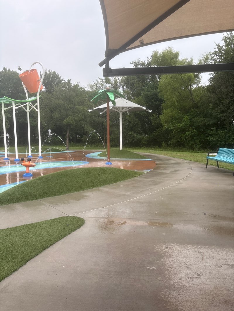 walking near me in Owasso Sports Park in summer