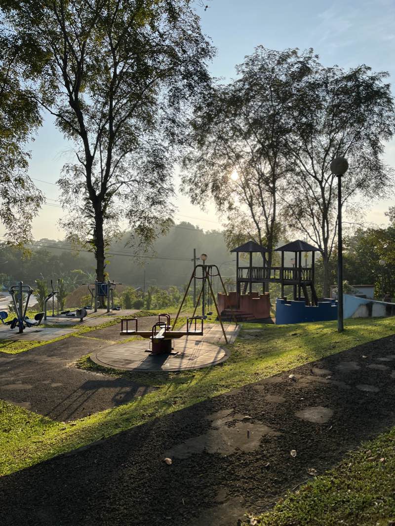 walking near me in Bukit Aup Jubli Park in winter