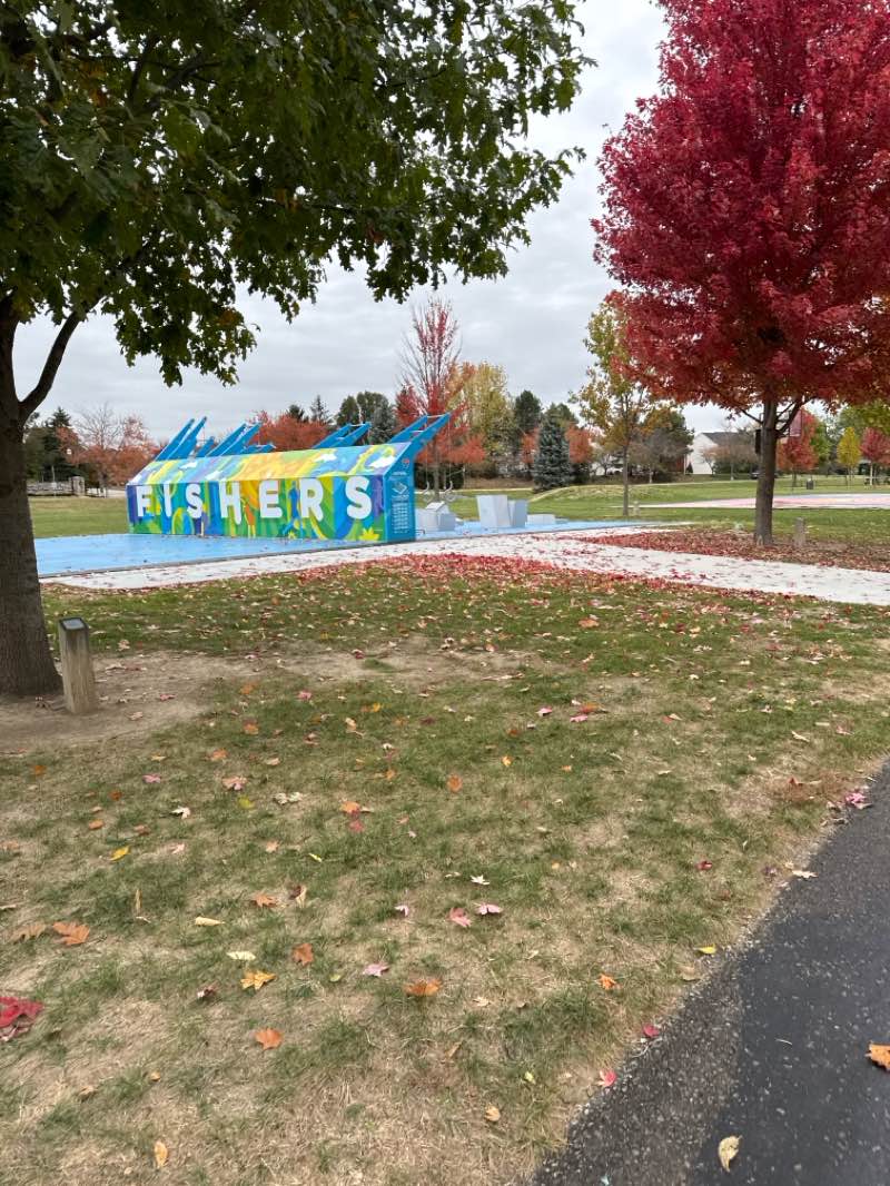 walking near me in Brooks School Park in autumn