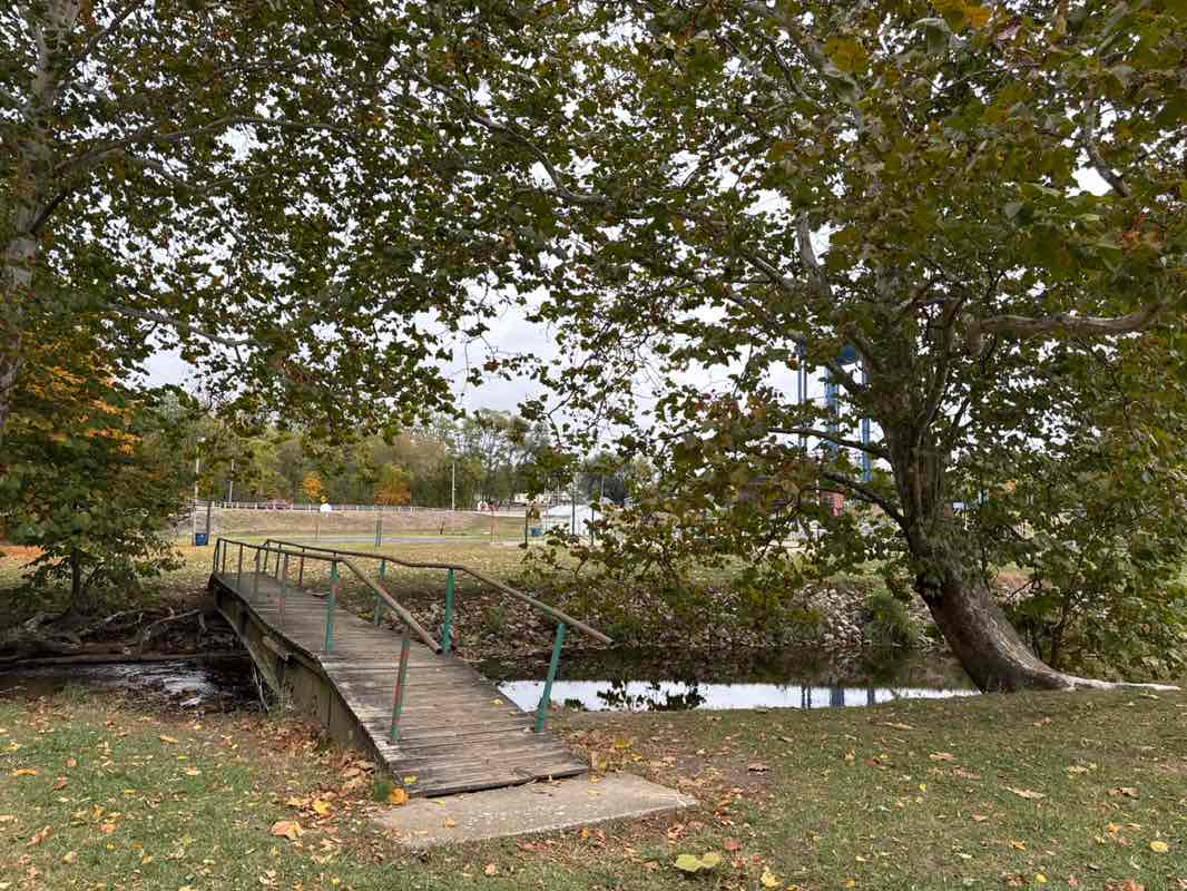 walking near me in Jonesboro Community Park in autumn