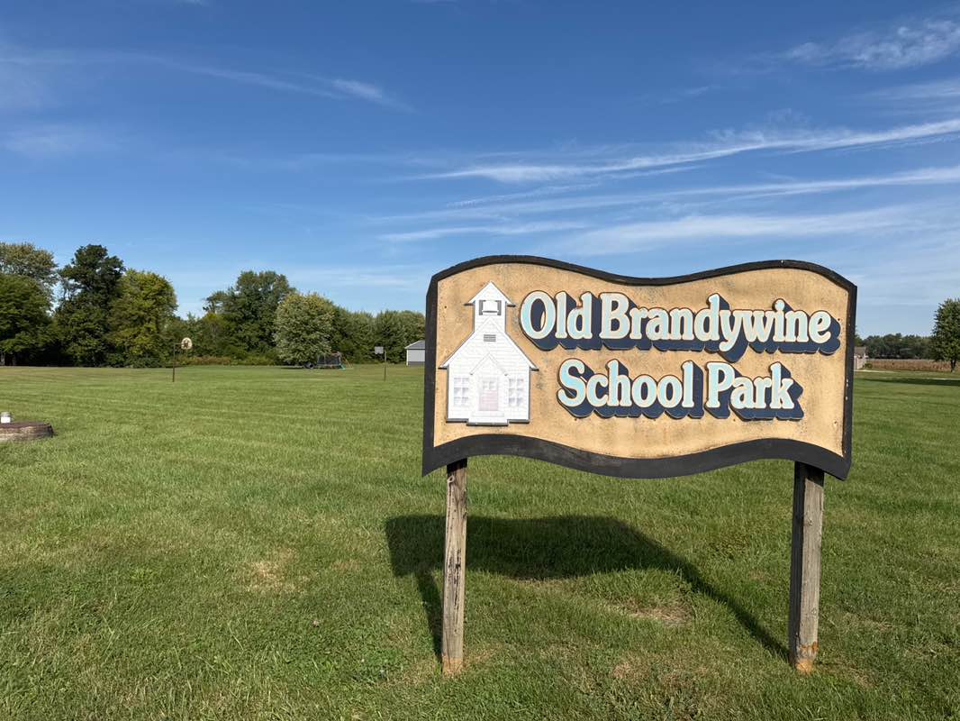 walking near me in Old Brandywine School Park in autumn