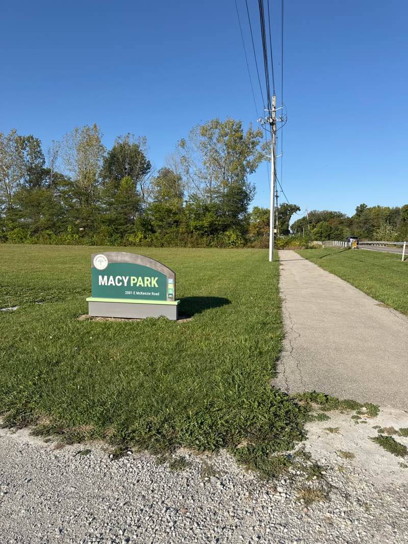 walking near me in Macy Park in autumn