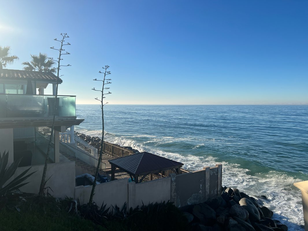 walking near me in Buccaneer Beach Park in winter