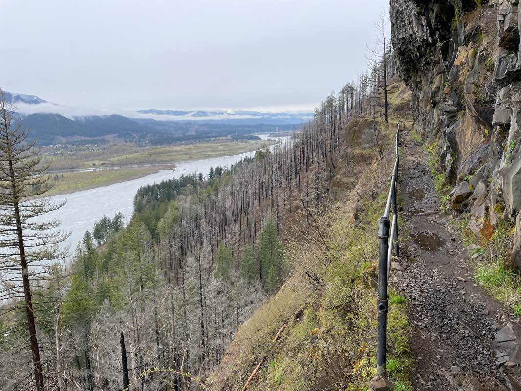 walking near me in Columbia River Gorge National Scenic Area in winter