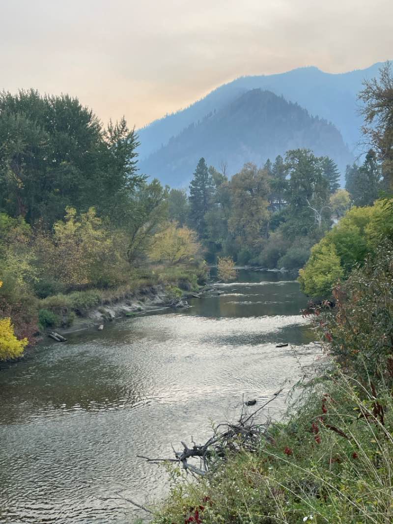 walking near me in Enchantment Park in autumn