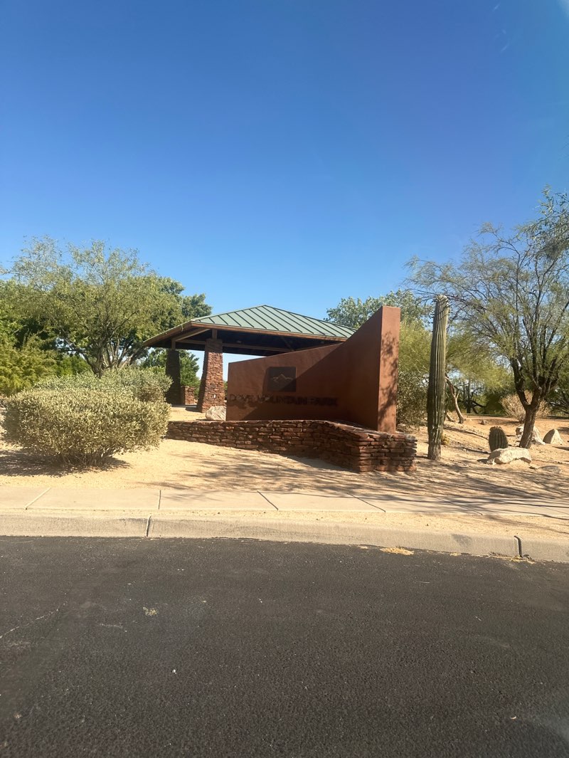 walking near me in Dove Mountain Neighborhood Park in summer