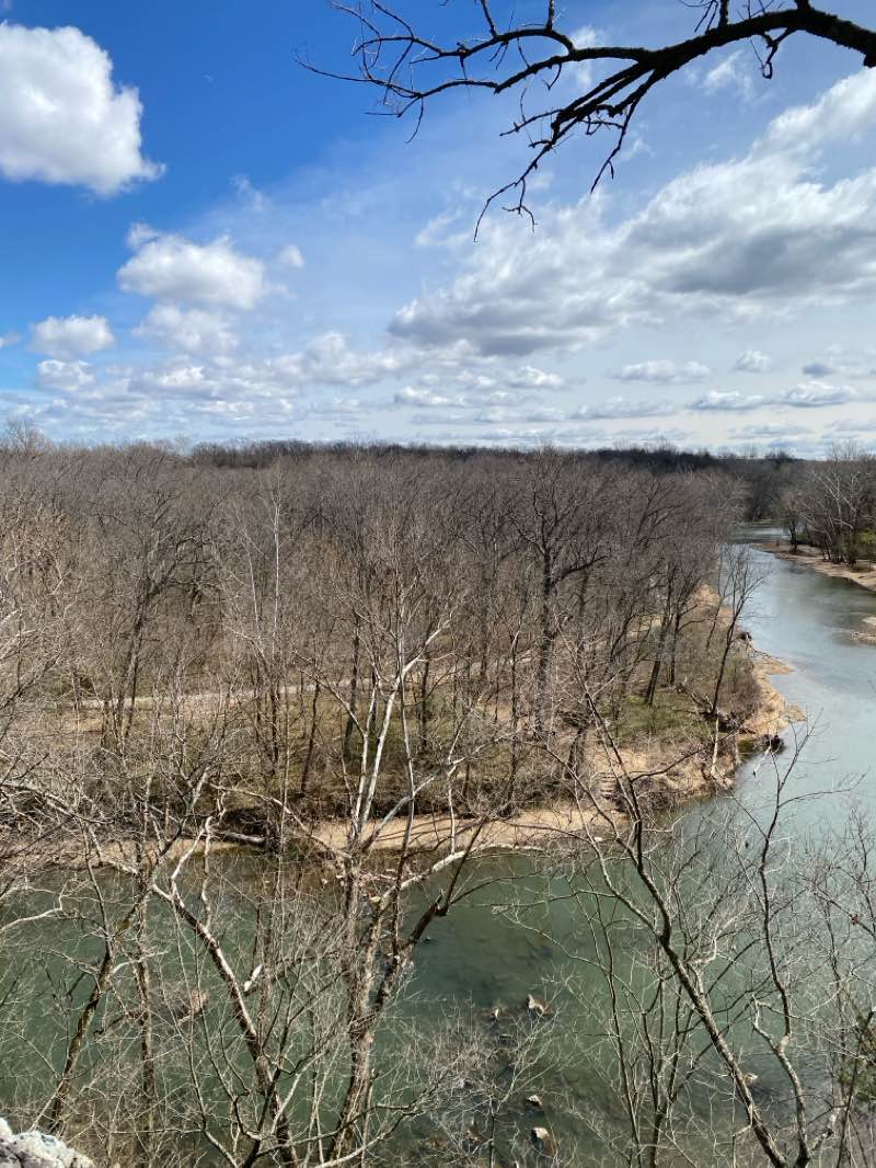 walking near me in McIndoe Park in winter