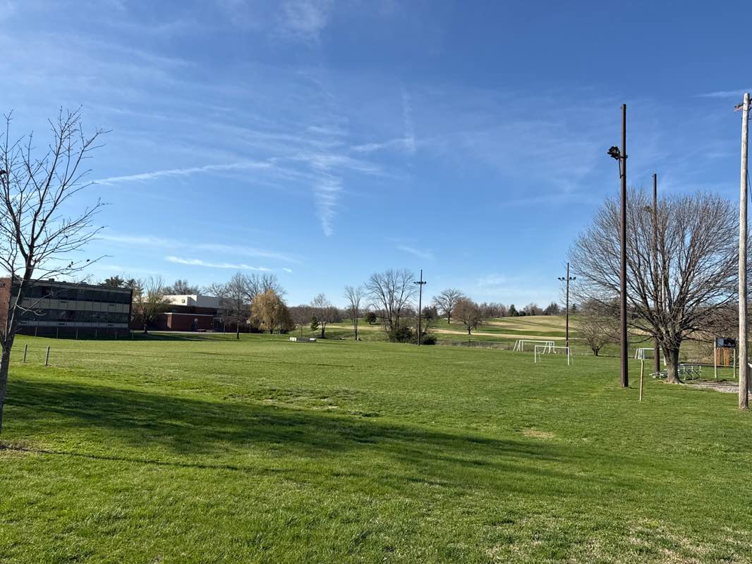 walking near me in Helfrich Park in spring