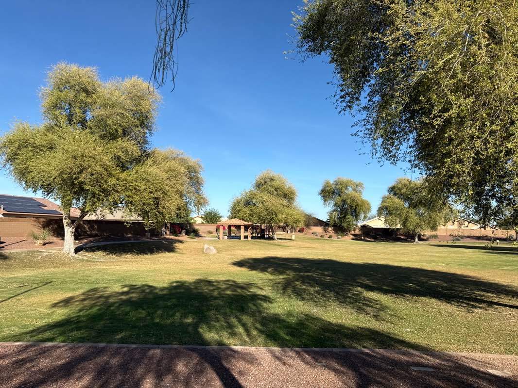 walking near me in Rancho Rock Park in spring