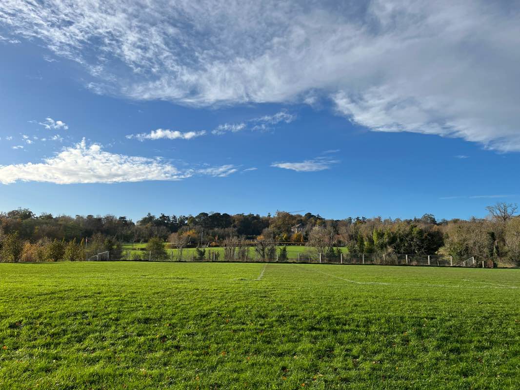 walking near me in Cabinteely Park in winter