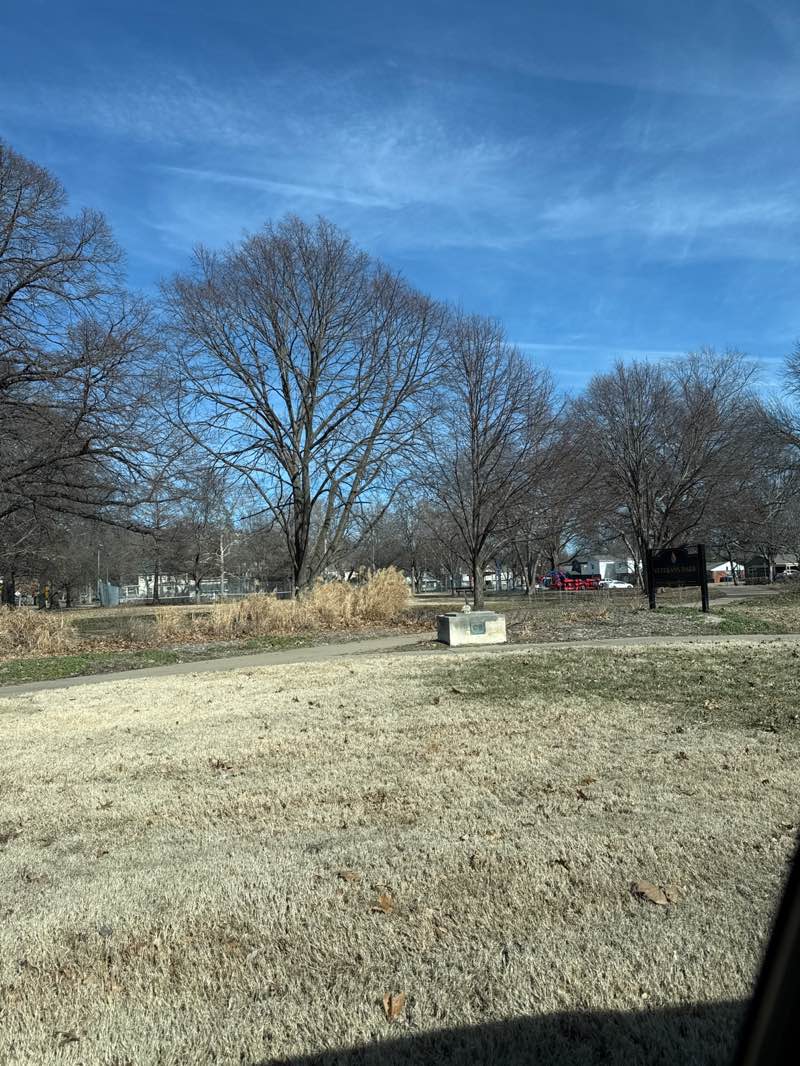 walking near me in Veterans Park in winter