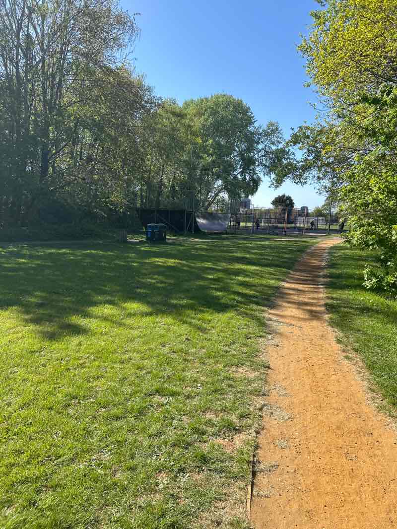walking near me in Nuns Way Recreation Ground in spring