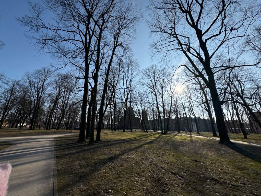 walking near me in Pils laukums in spring