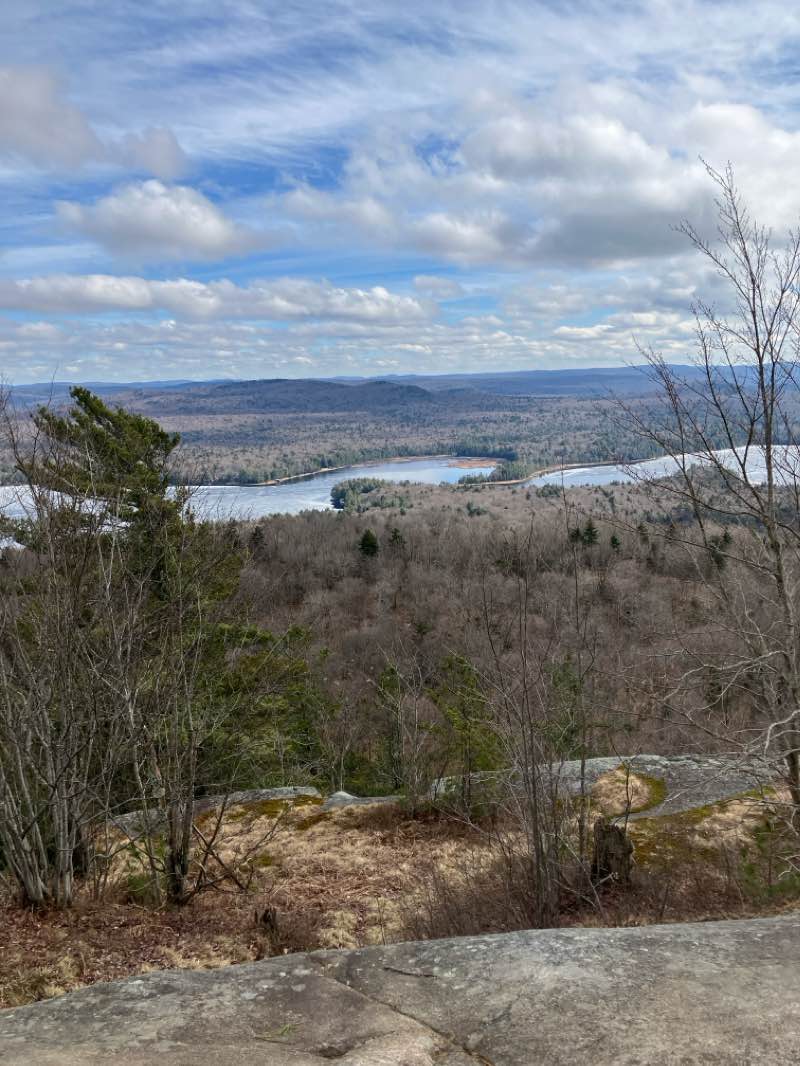 walking near me in Fulton Chain Wild Forest in winter