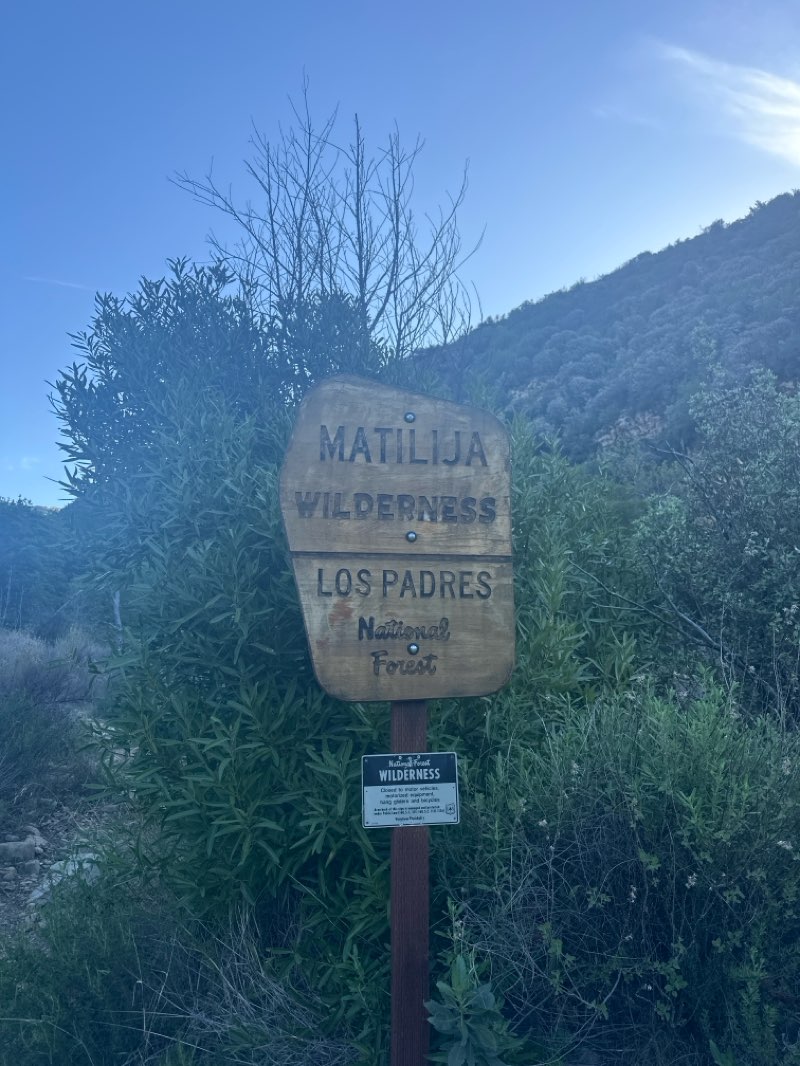 walking near me in Matilija Wilderness in spring