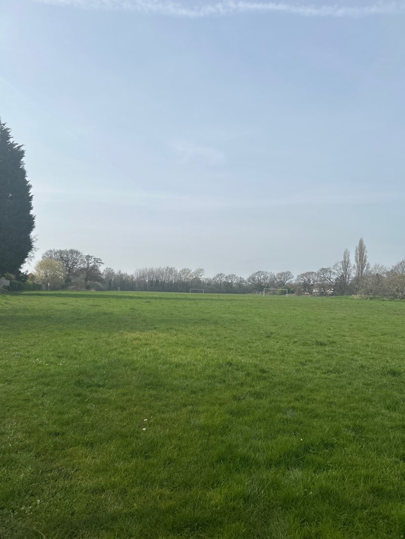 walking near me in Outwood Road Playing Fields in spring