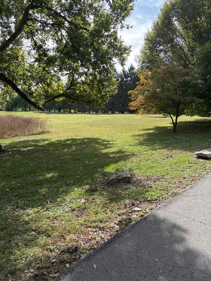 walking near me in Joe Creason Park in autumn