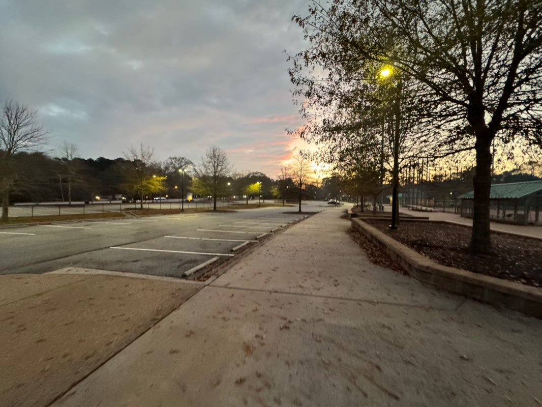 walking near me in J. B. Williams Park in winter