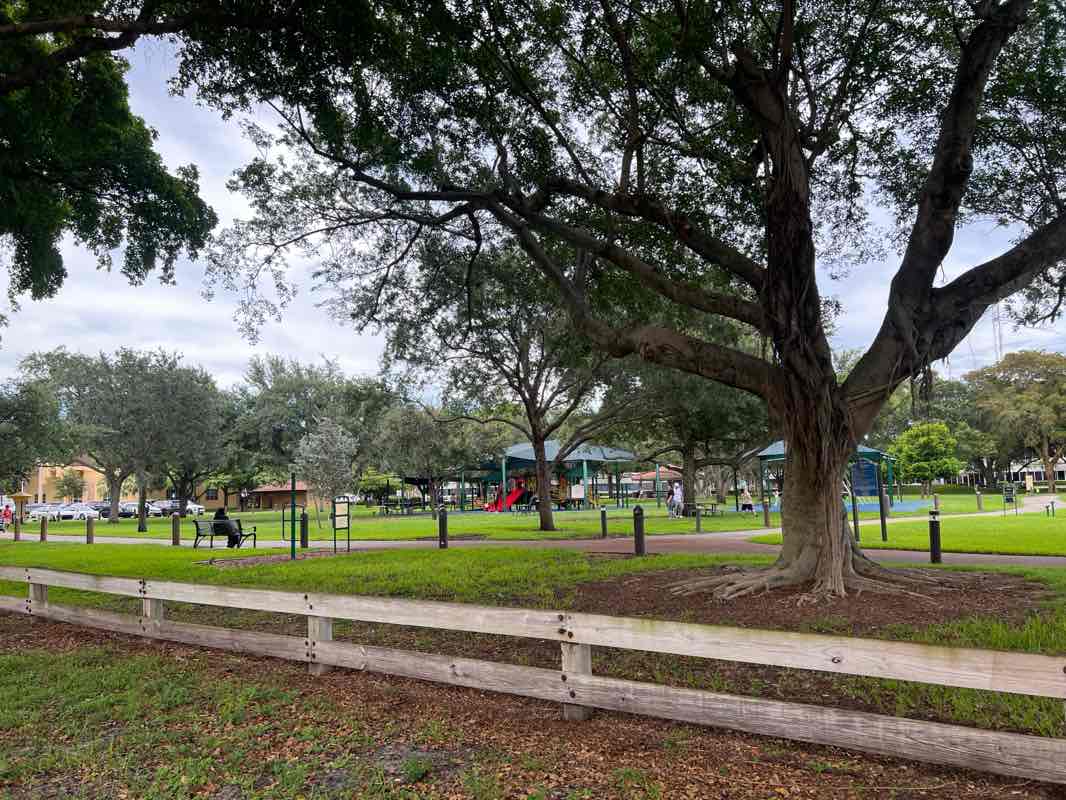 walking near me in Miami Lakes Picnic Park West in summer