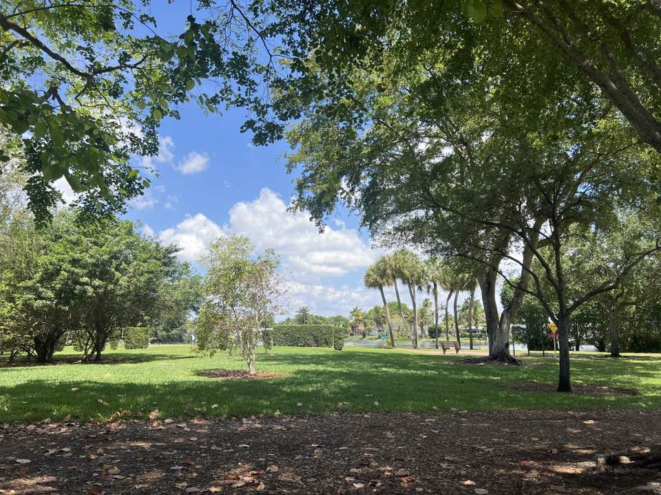 walking near me in Ben Fiorendino Park in spring