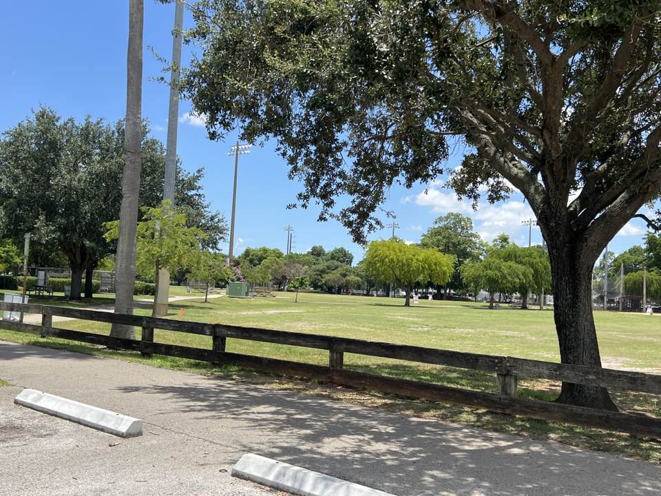 walking near me in Country Village Park in summer
