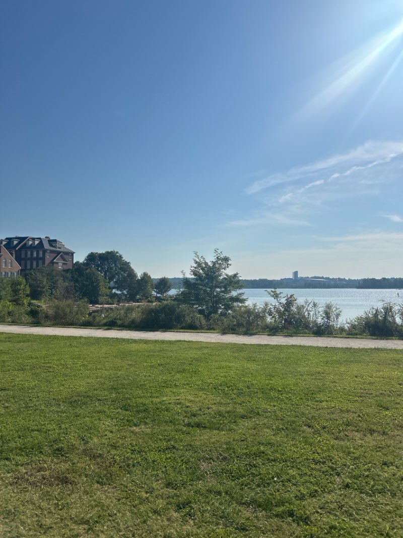 walking near me in Shipyard Park in autumn