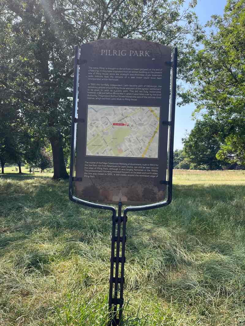 walking near me in Pilrig Park in summer