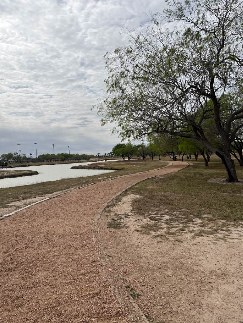 walking near me in Edinburg Municipal Park in winter
