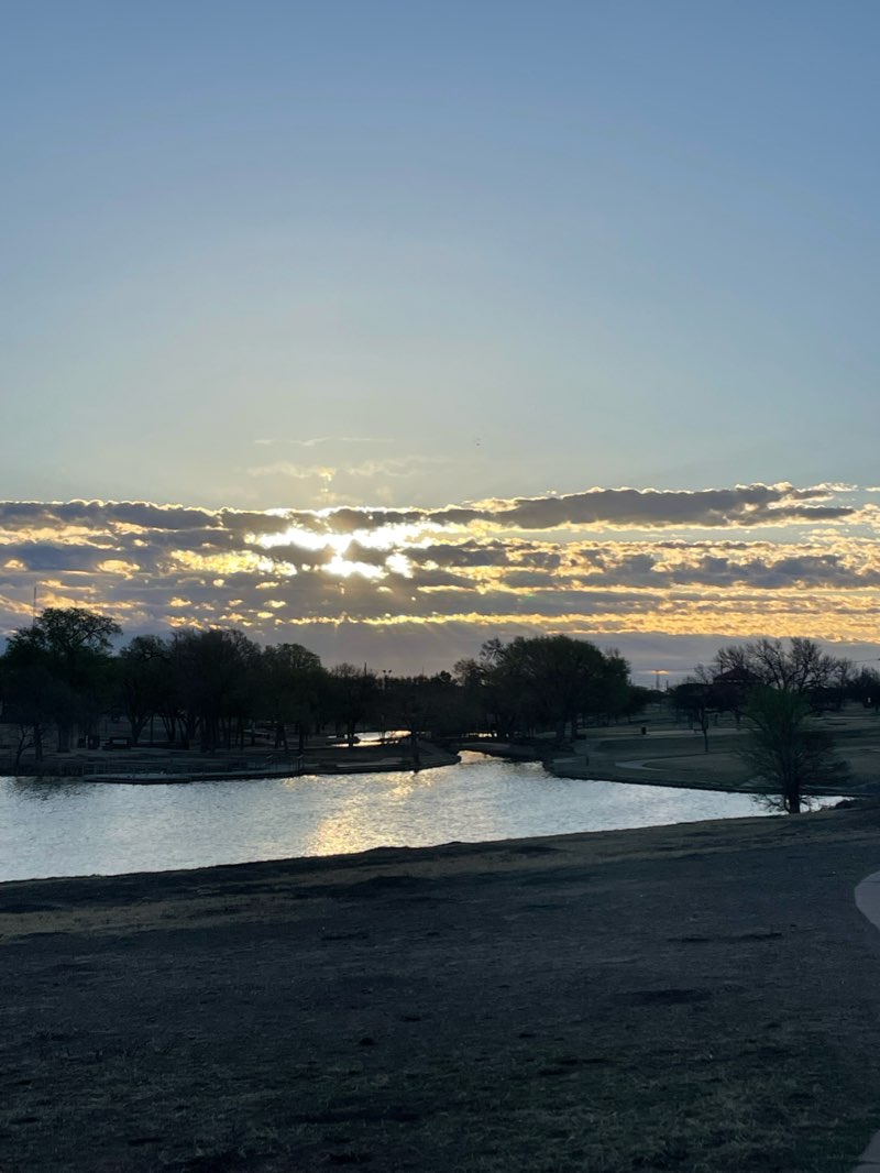walking near me in Buddy Holly Recreation Area in winter