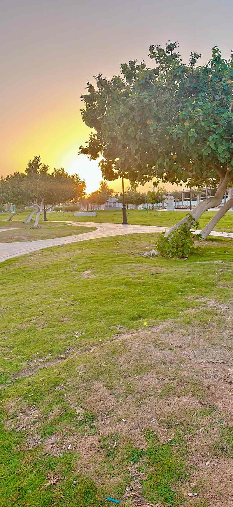 walking near me in Middle Corniche Park in winter