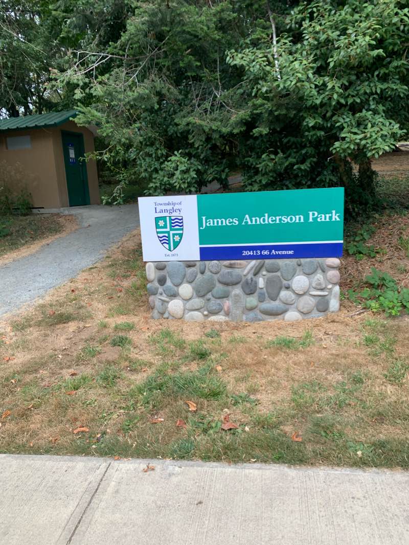 walking near me in James Anderson Park in winter